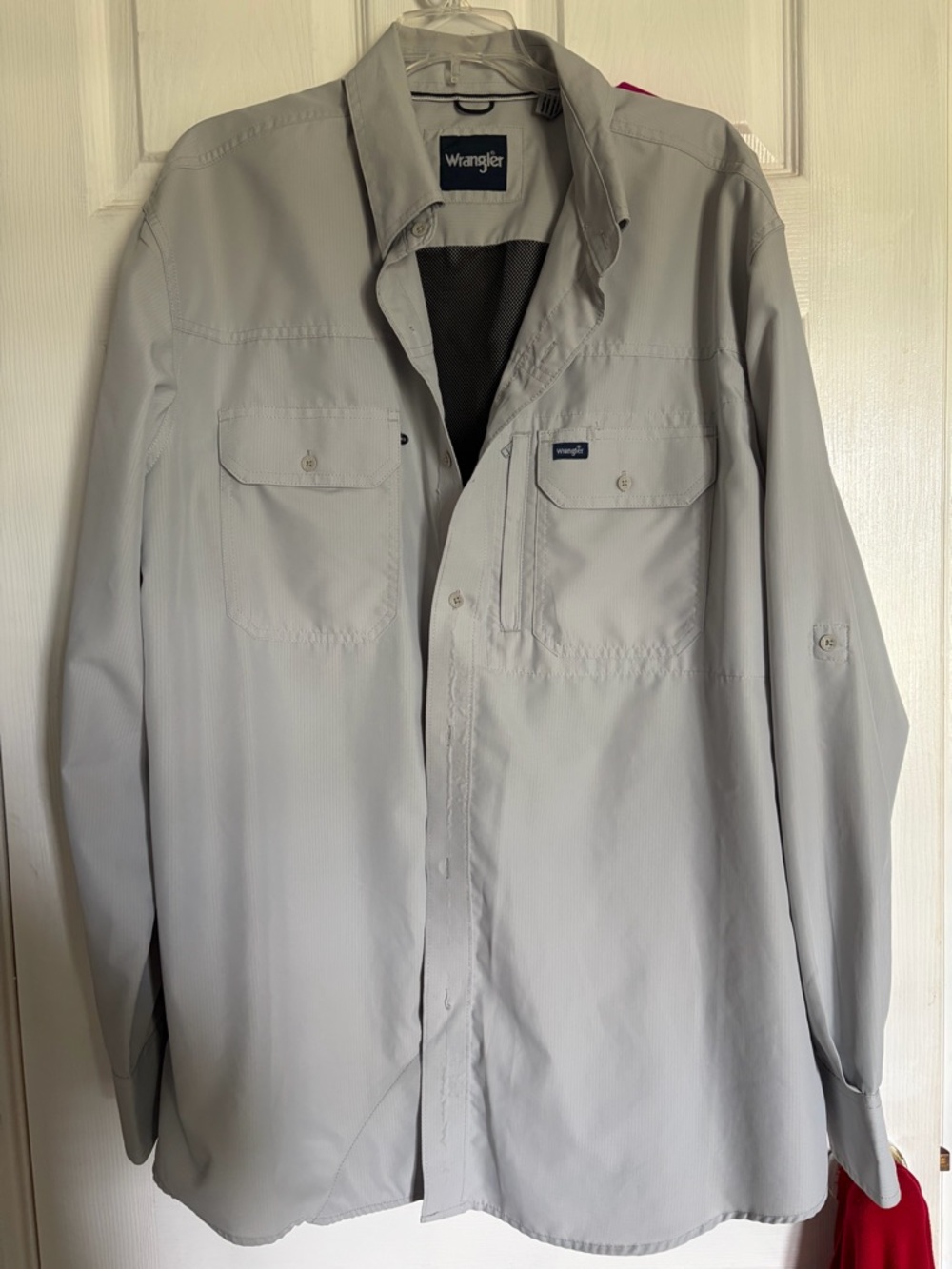 Wrangler Performance Light Gray Men's Outdoor Shirt